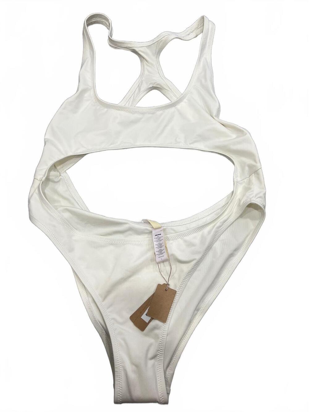 SKIMS Signature Swim Cut Out Monokini Racerback One Piece Marble